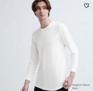 White long Sleeve Heattech by Uniqlo