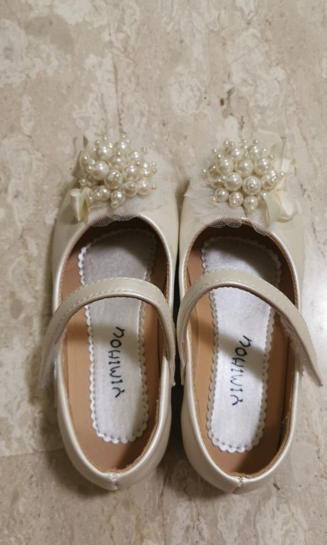 White princess dress shoes Babies Kids Babies Kids Fashion