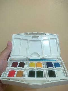 Winsor & Newton Cotman Watercolors Sketchers' Pocket Box - 12 Colors Watercolor Palette