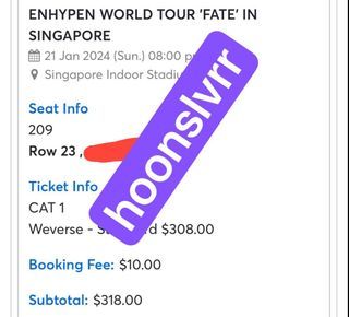 wts enhypen fate tour in singapore concert tickets
