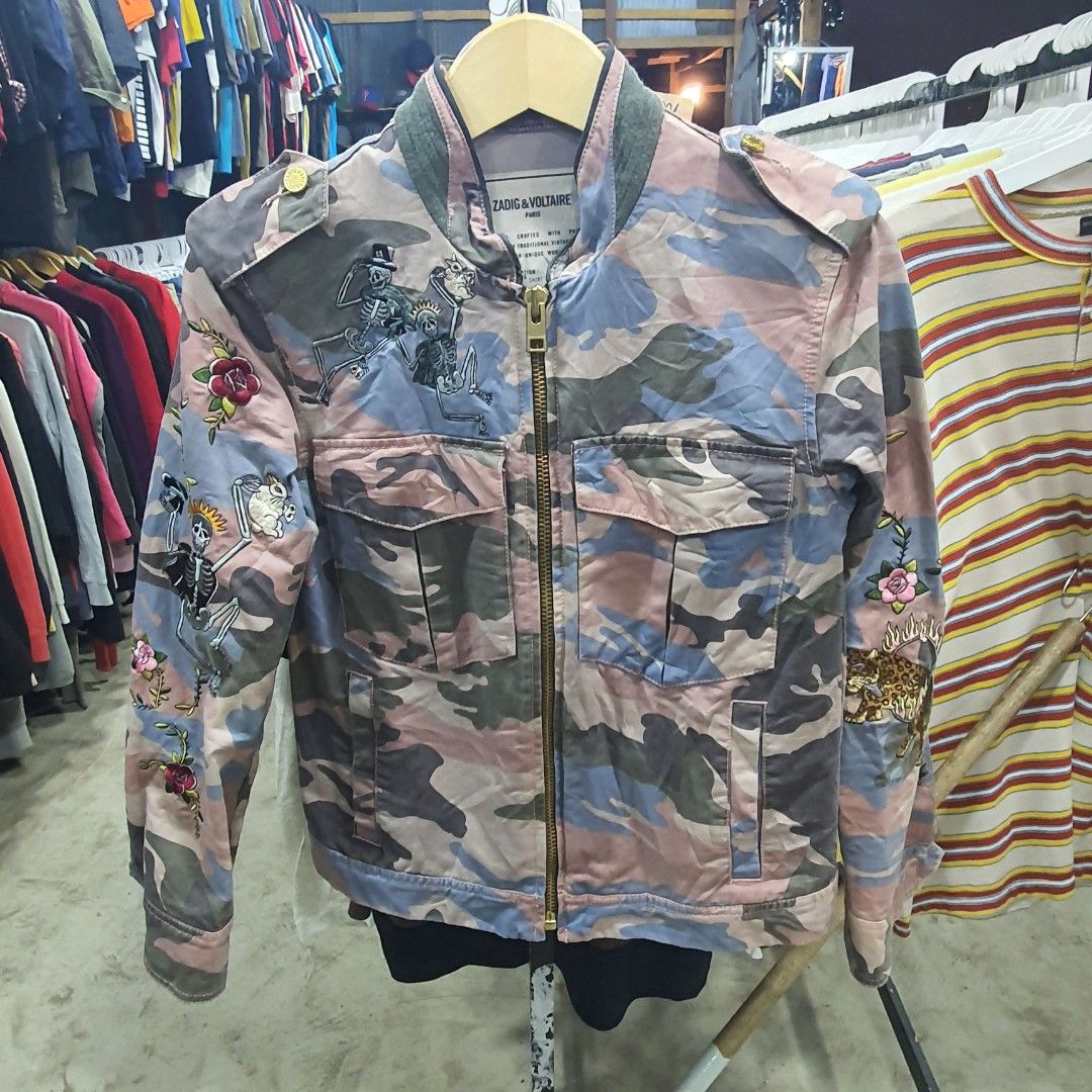 Zadig & voltaire camo jacket on sale