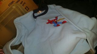 100% 未着過，蜘蛛俠長袖爪毛T(有兩件……不同英雄公仔)兩件計50$，size 130, 合125cm 至133cm高小童, 屯門交收，或順丰 Spiderman long T，never has been worn, trade in Tuen.Mun
