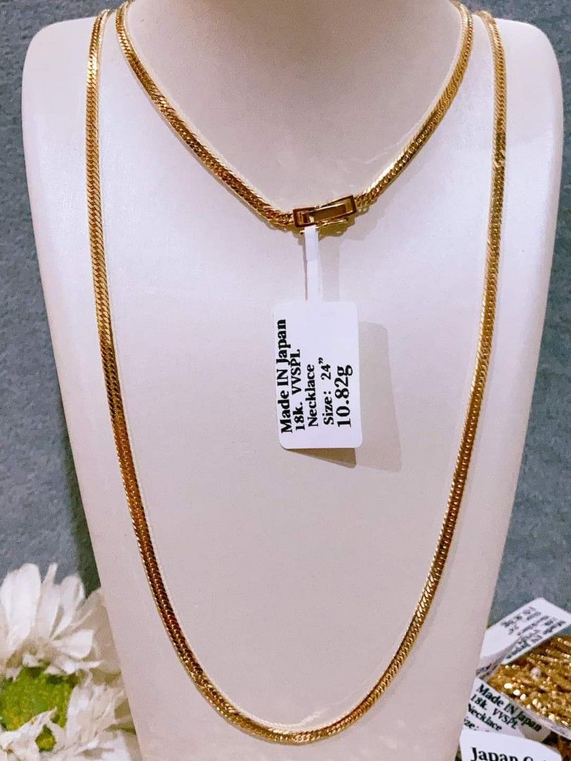 For sale: 18K #Japan #Gold #Necklace More #Jewelry displayed at  www.FB.com/KatrinasClothingShop #shoppingPh #onlineShoppingph #online… |  Necklace, Jewelry, Gold