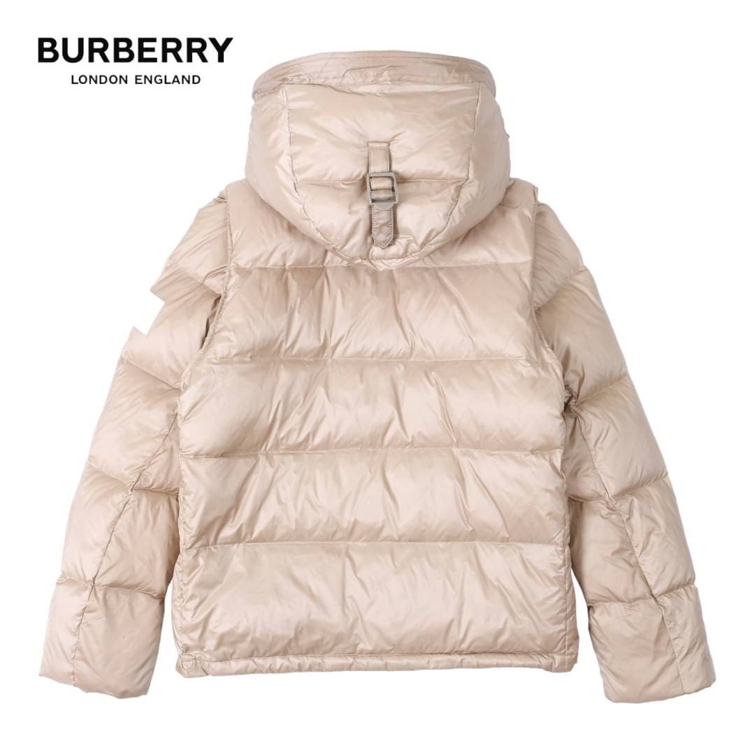 可3～12分期0利率🧥Burberry 博柏利聯名中性款款長毛羔羊絨羽絨外套/連