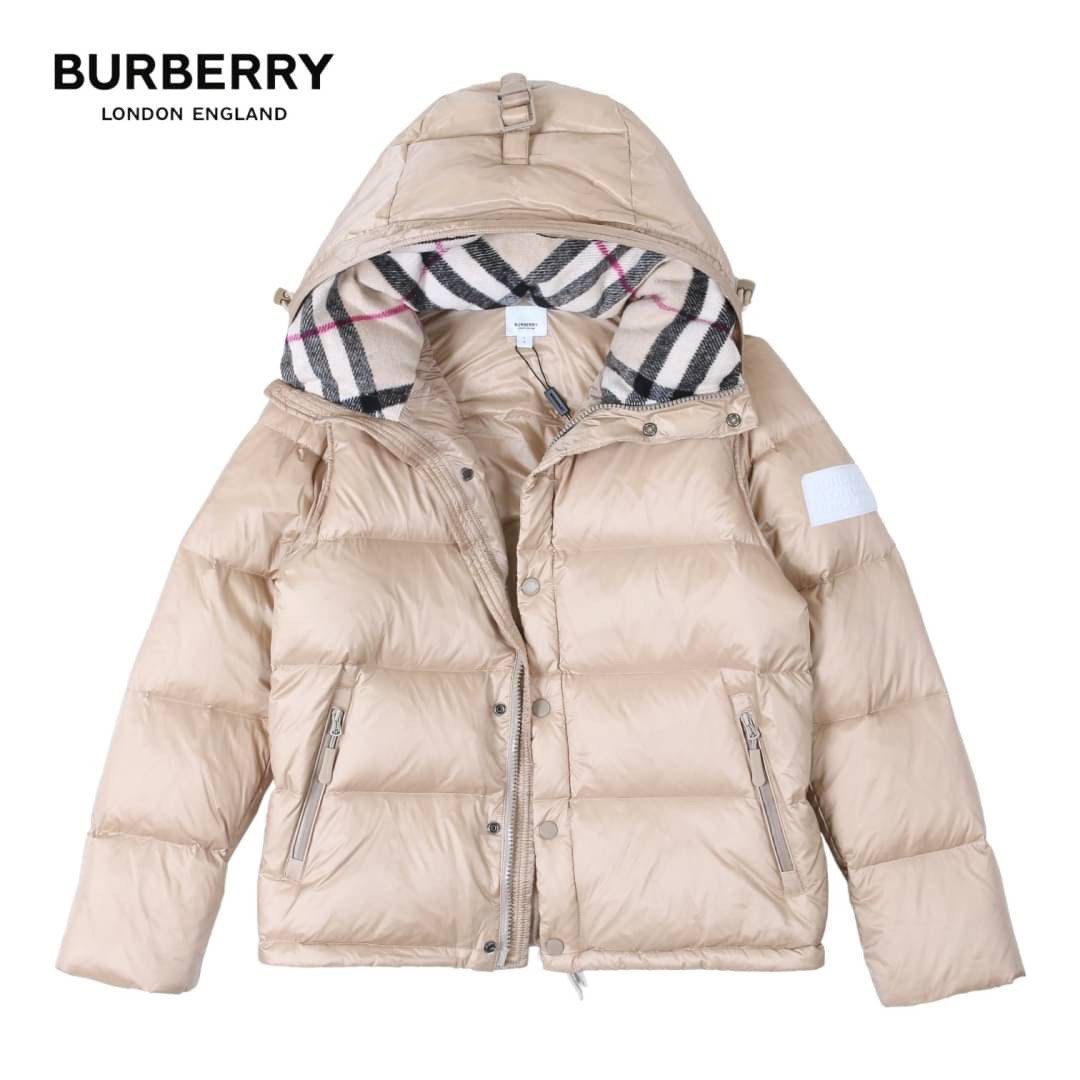 可3～12分期0利率🧥Burberry 博柏利聯名中性款款長毛羔羊絨羽絨外套/連