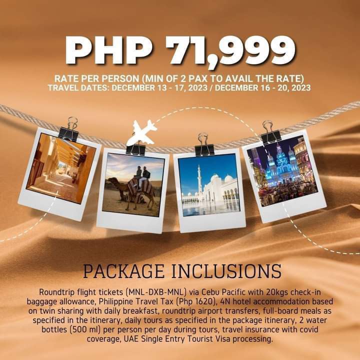 5D4N DUBAI ALL IN PACKAGE, Tickets & Vouchers, Local Attractions ...