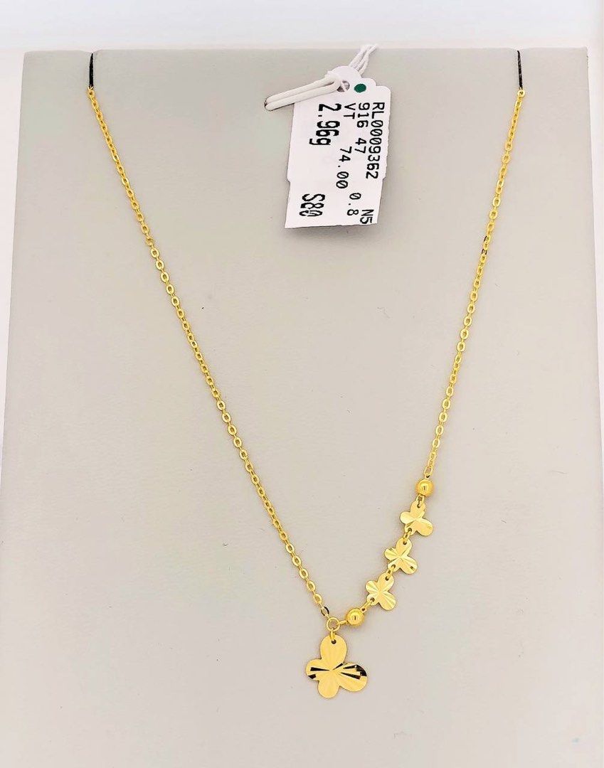 Gold top necklace gift
