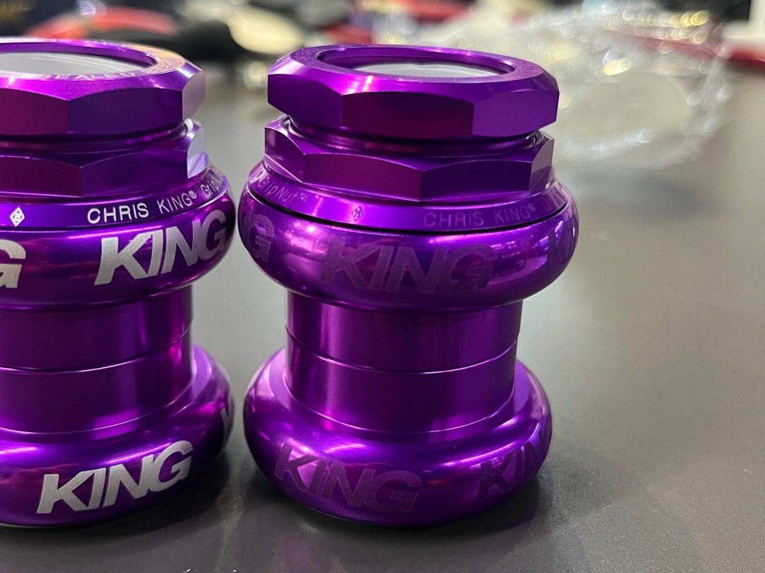 Precision Components Brompton Chris King Violet Chris King Grip