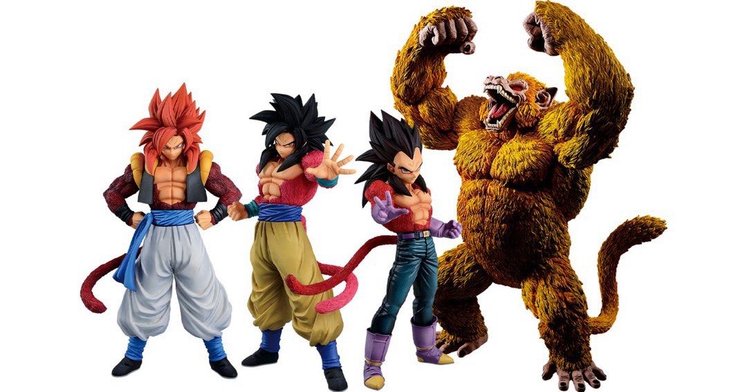一番賞龍珠THE GREATEST SAIYAN 龍珠GT 超4套裝尾賞黃金大猿日版
