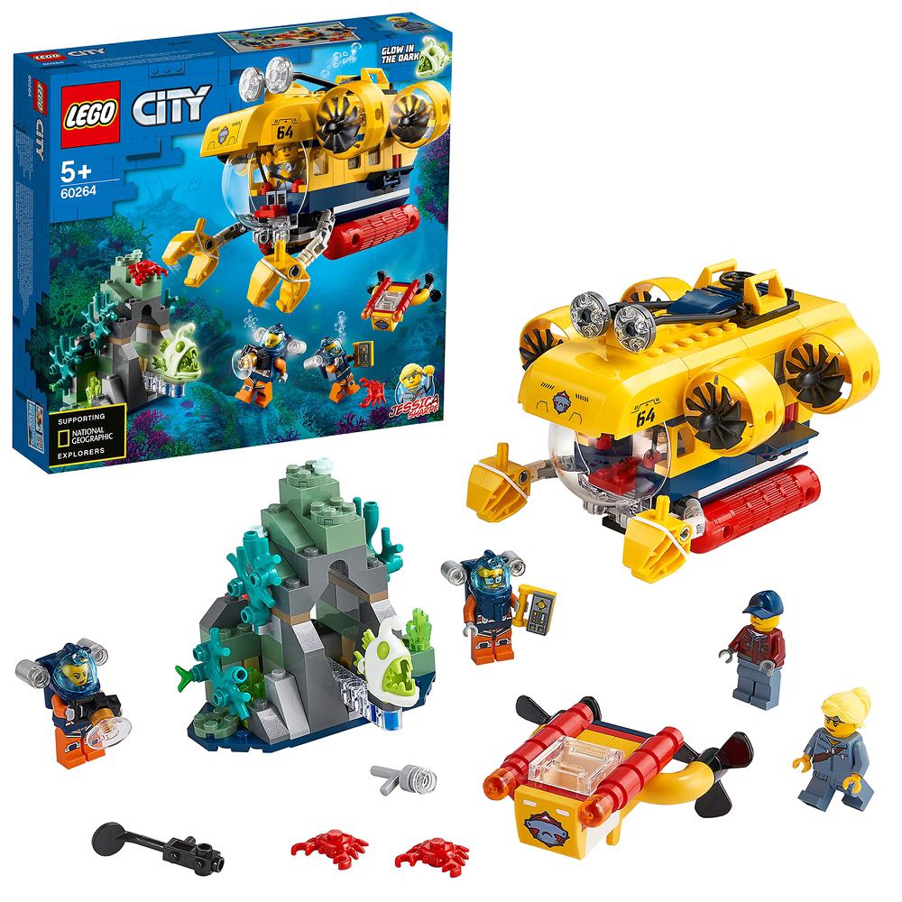絕版 LEGO 60264 Ocean Exploration Submarine 海底勘探潛艇 樂高 積木 玩具 禮物 聖誕 成人 兒童 ...