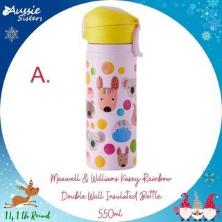 🎄新款🎄特價中‼️ 澳洲家品Maxwell & Williams Kasey Rainbow 系列～雙層不鏽鋼水樽/飯壺