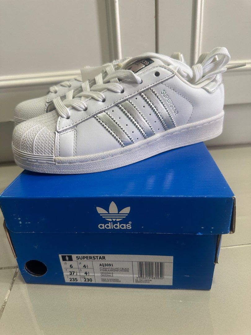 Adidas superstar sale silber 41
