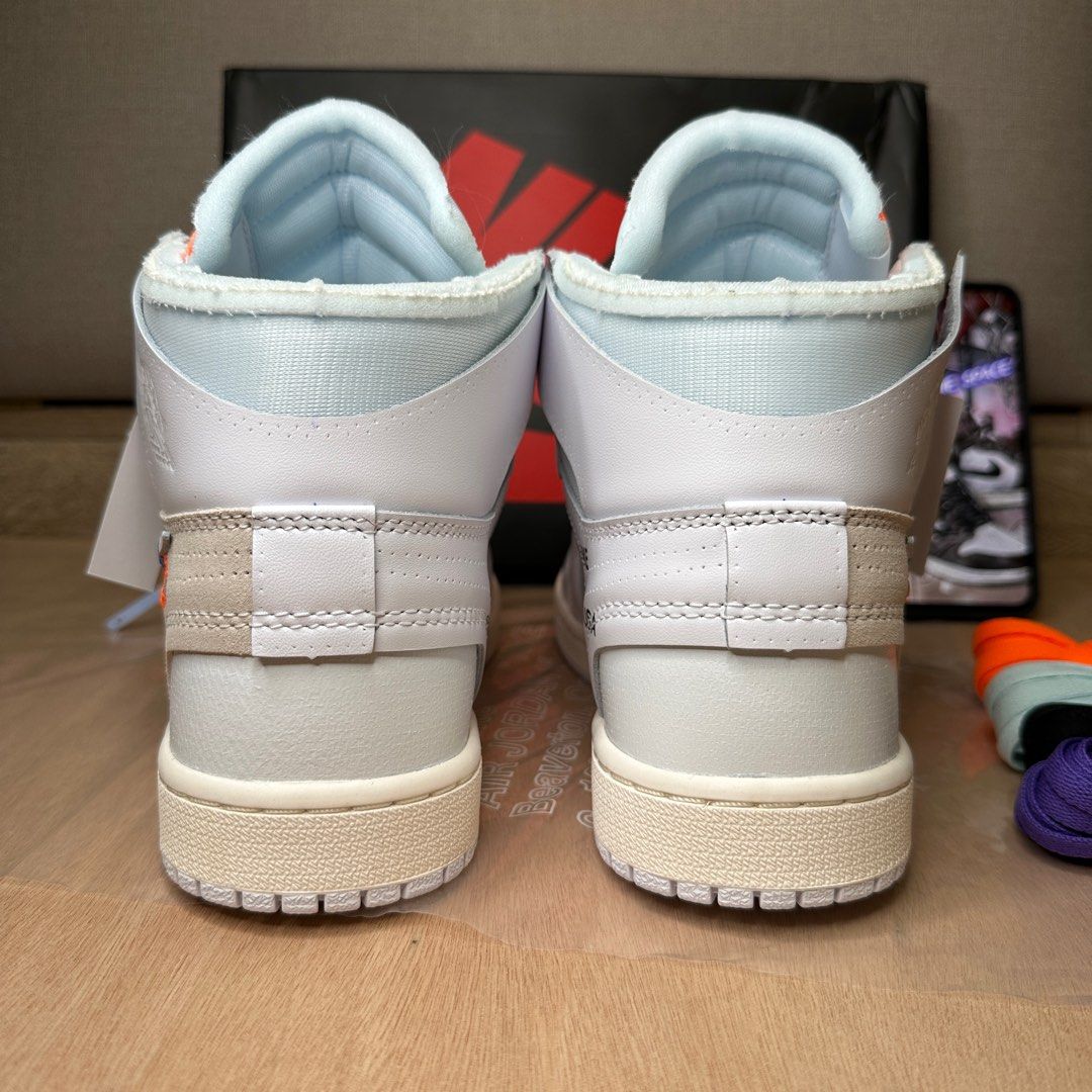 Air Jordan 1 High OG X Off White NRG AJ1OW全白歐限, 他的時尚, 鞋