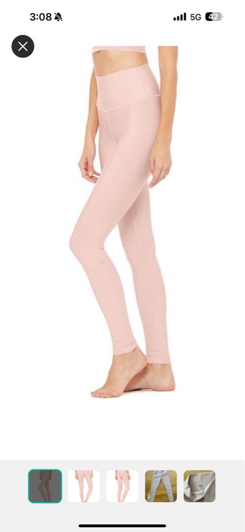 Alo Yoga Airlift Leggings Pale Mauve