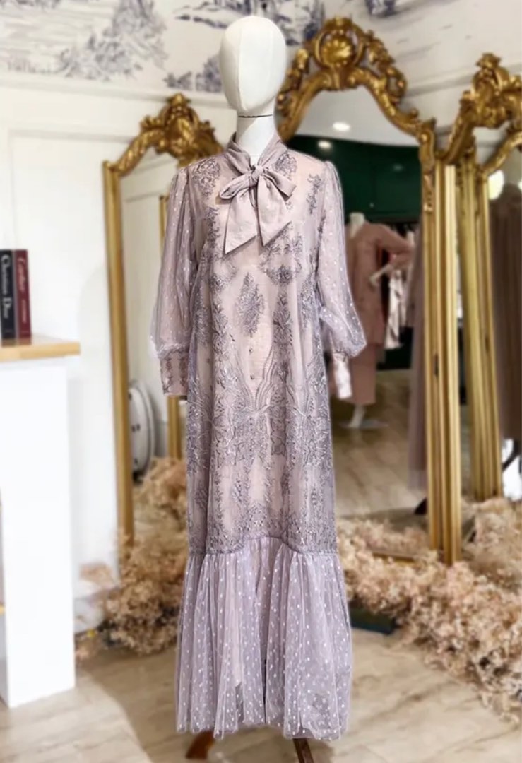 Angela Dress Tulle Lace Women s Fashion Muslimah Fashion