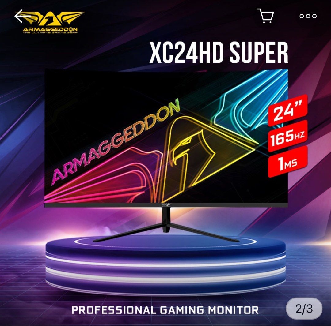 Armaggeddon Pixxel+ XC24HD SUPER Gaming Curved Screen Monitor