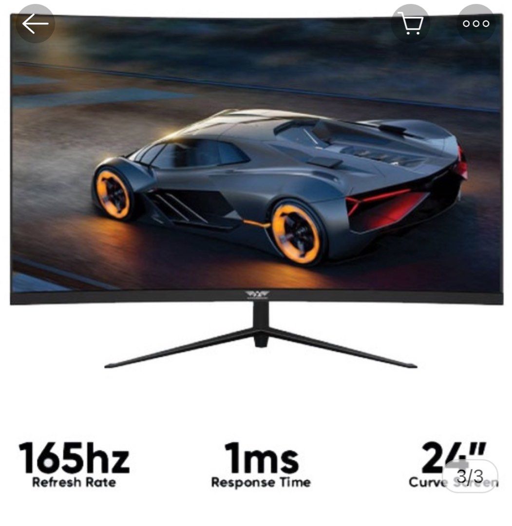 Armaggeddon Pixxel+ XC24HD SUPER Gaming Curved Screen Monitor