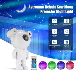 Astronaut Galaxy Projector Star Projector Night Lamp Starry Sky Projector Built-in Bluetooth Speaker