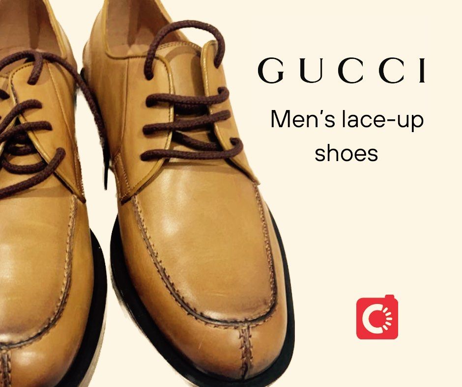 Gucci men's lace up shoes new arrivals