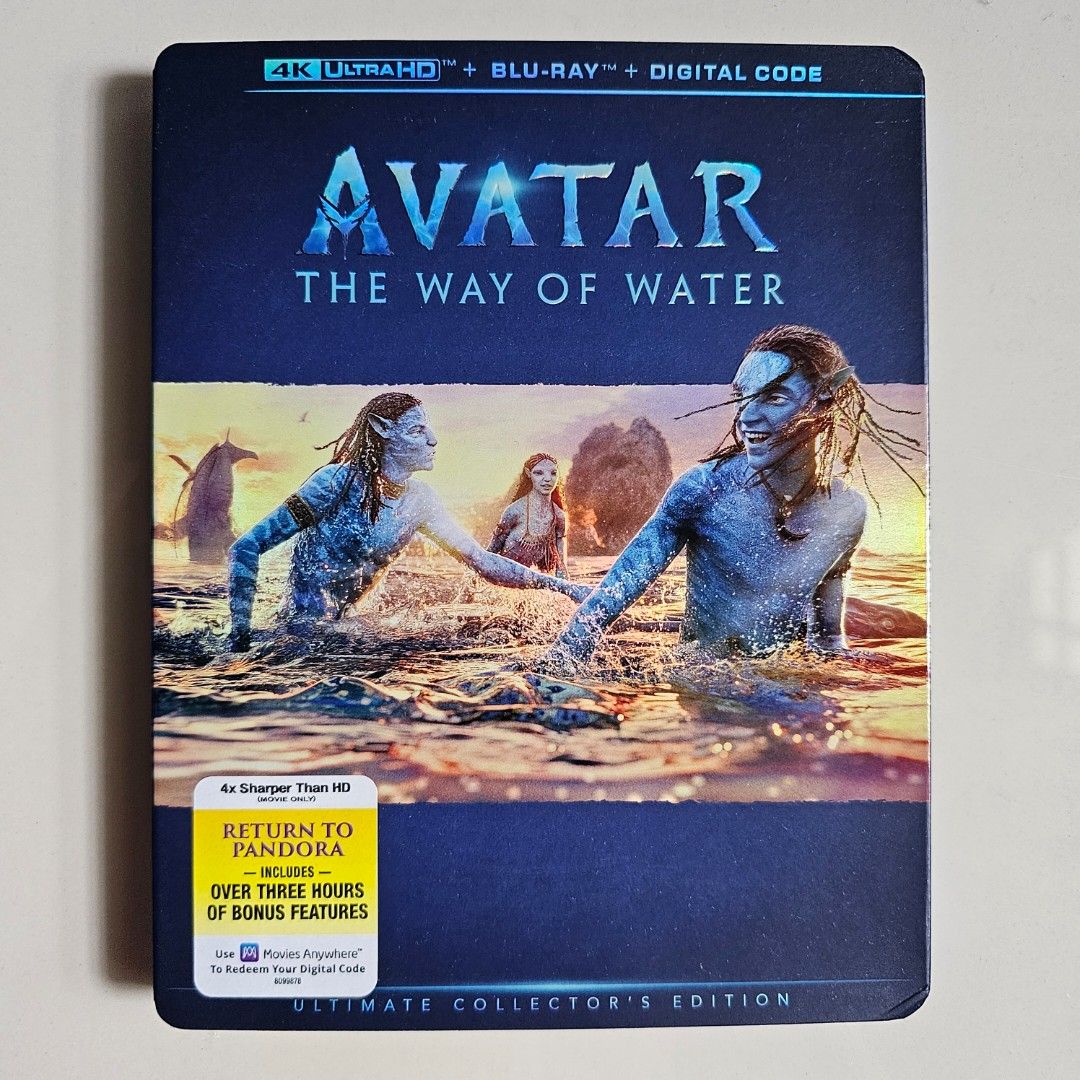 Avatar: The Way of Water 4K Blu-ray (4K Ultra HD + Blu-ray + Digital 4K)