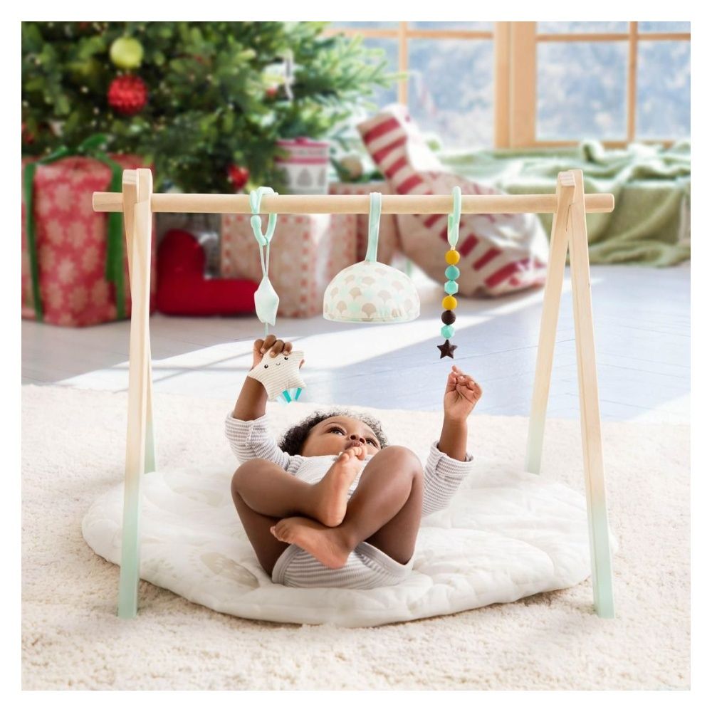 B toys wooden discount baby play gym