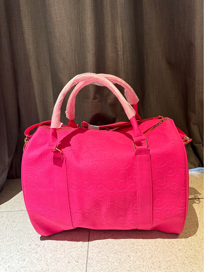 BARBIE X TYPO Pink Duffle Bag - Pink Duffel Gym Cotton On Typo Bag ...