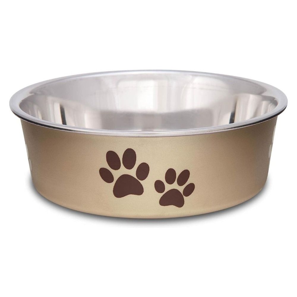 Mlife Stainless Steel Dog Bowl with Rubber Base for Small/Medium/Large  Dogs, Pets Feeder Bowl and Water Bowl Perfect Choice (Set of 2) 8oz