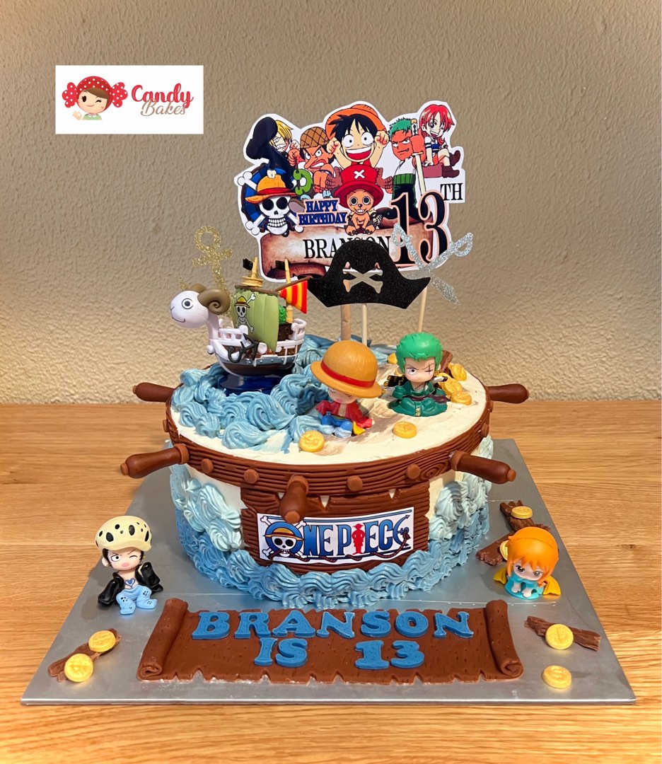 ONE PIECE Cake/ Luffy Cake/ Birthday Cake, Food & Drinks, Homemade