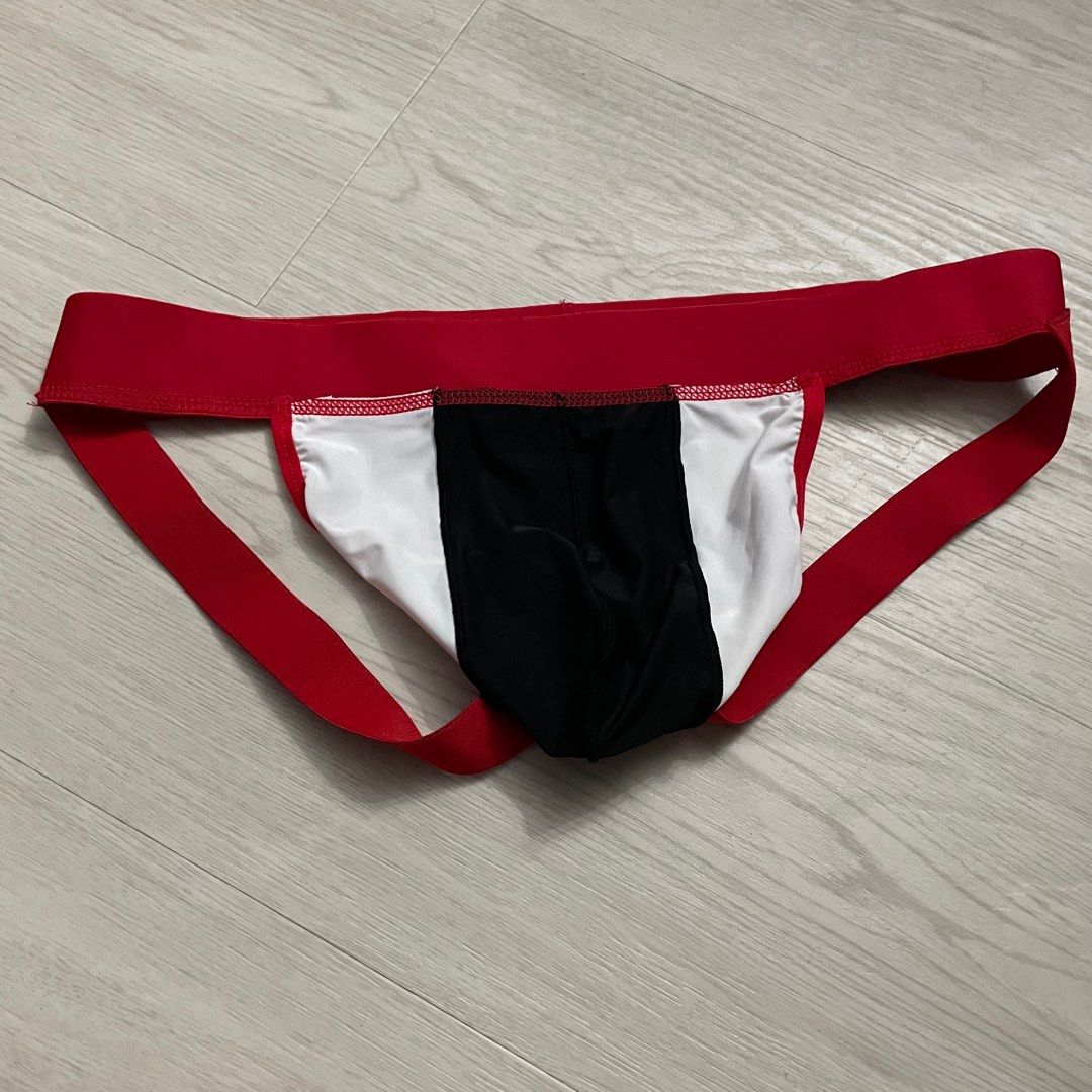 Mens Jockstrap Backless Breathable Sports Underwear Thongs Briefs Bulge  Pouch