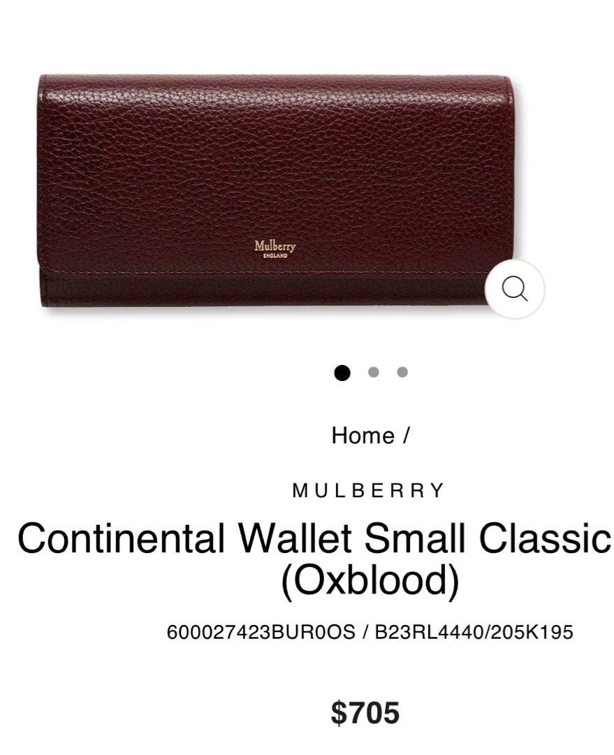 Mulberry hotsell oxblood wallet