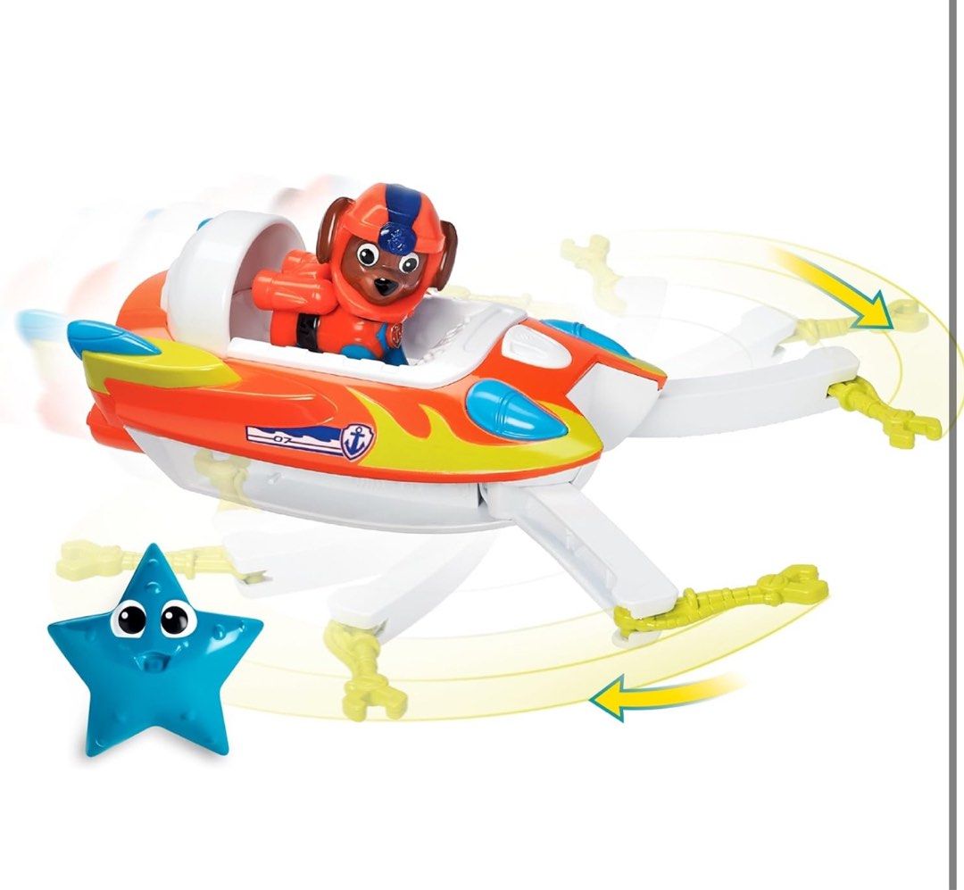 BNIB Paw Patrol Zuma Transforming Sea Patrol Boat toy with bonus