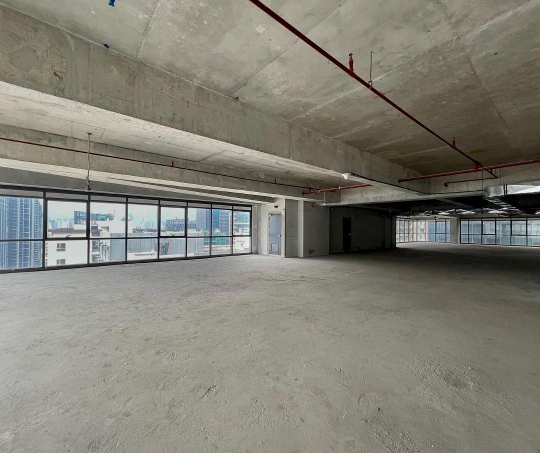 1,100k/sqm Bare Shell Office Space for Rent in Capital House, BGC