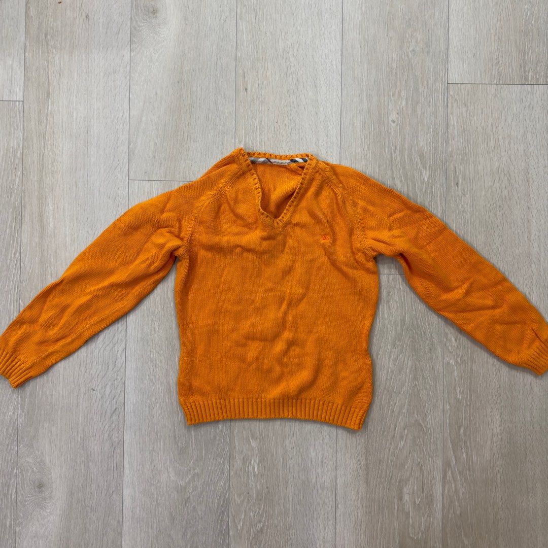 Burberry sweater womens orange top