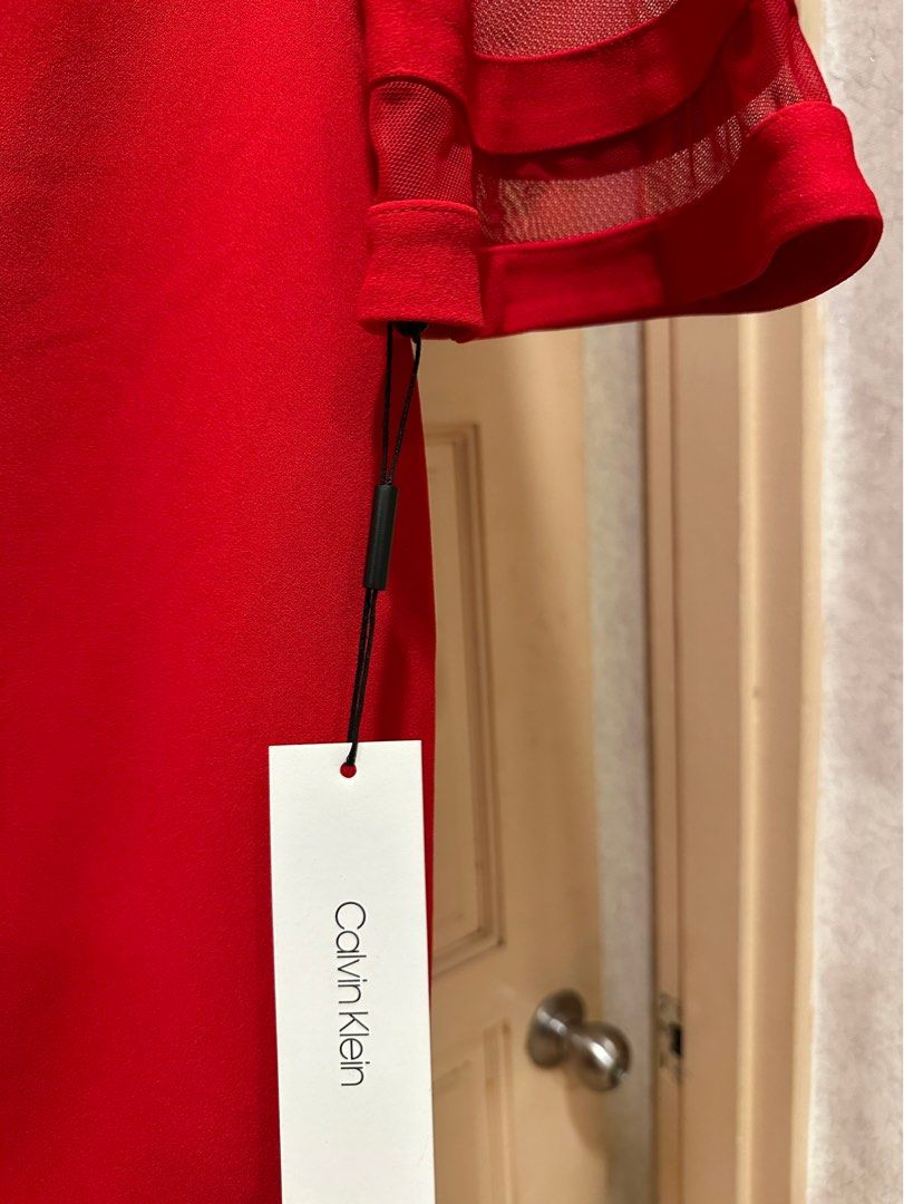 Calvin klein store trumpet midi dress