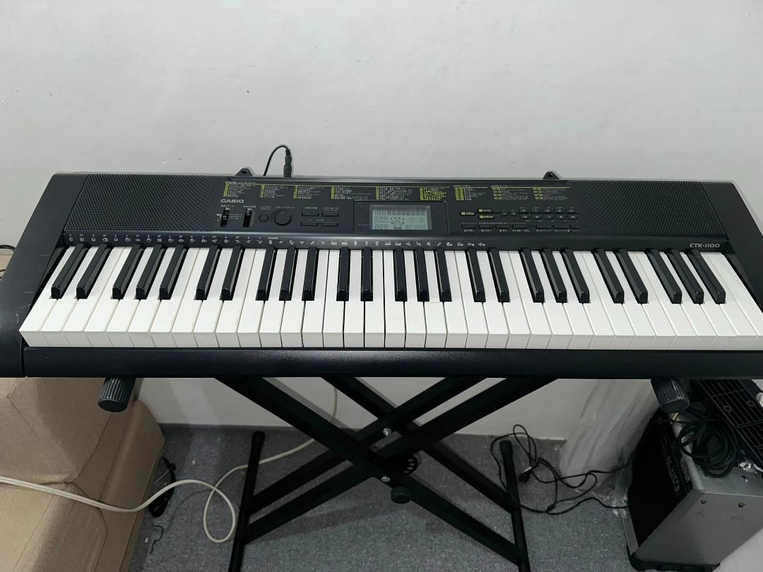 Casio CTK 1100 61Key Portable SemiWeighted Keyboard, Hobbies & Toys