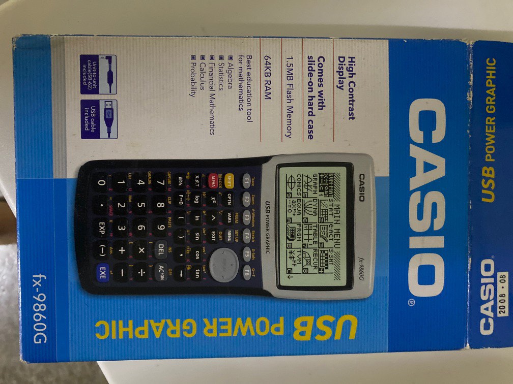 Casio fx-9860G USB Power Graphic Calculator, Computers & Tech, Office ...