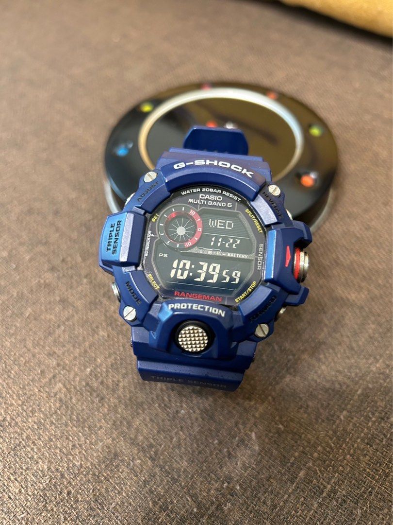 Casio G Shock GW9400NV 4 Navy Blue Rangeman Solar Powered Brand