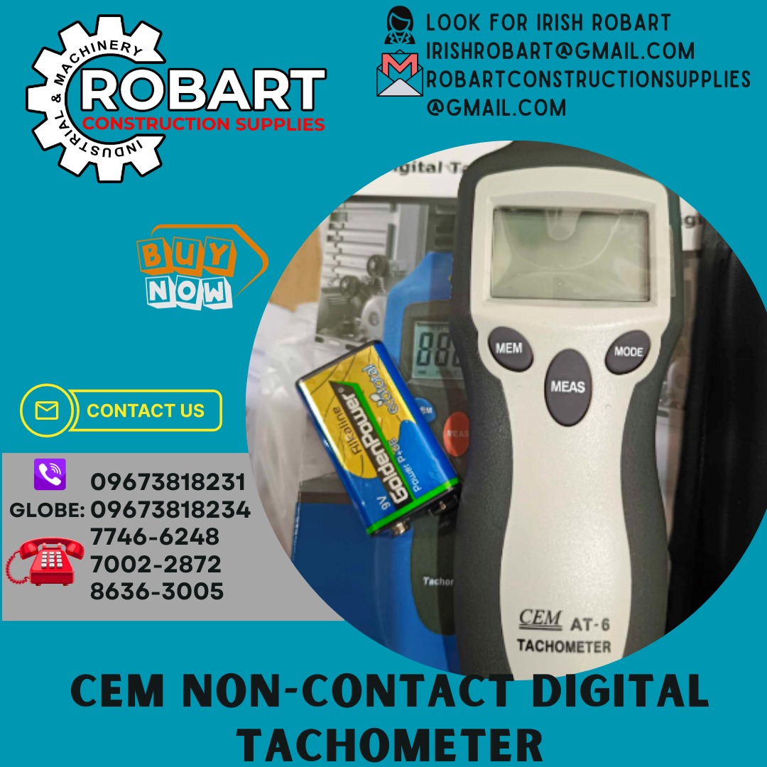 CEM non-contact digital tachometer, Commercial & Industrial ...
