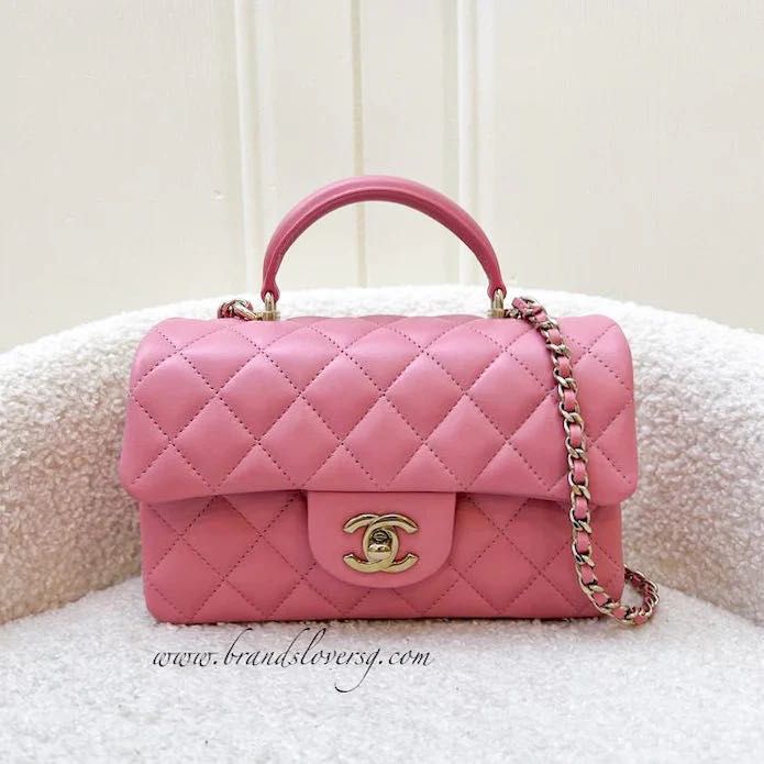 Chanel round handle, Luxury, Bags & Wallets on Carousell