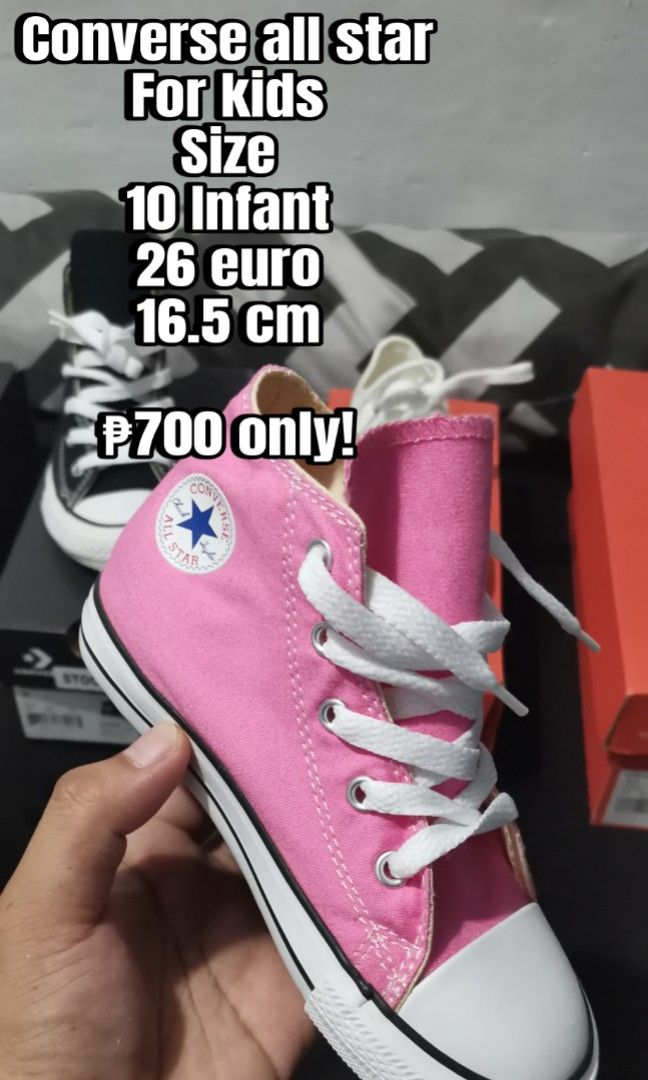 Infant size best sale 10 converse
