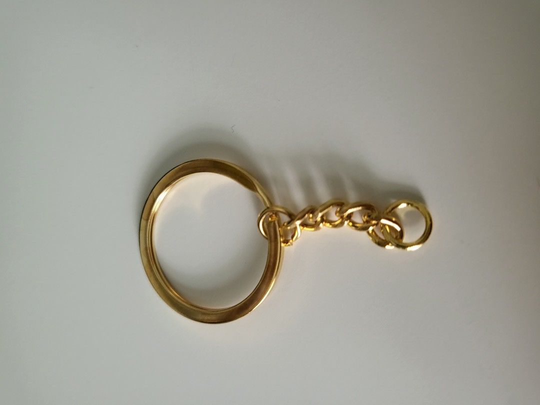 Gold keychain ring cheap