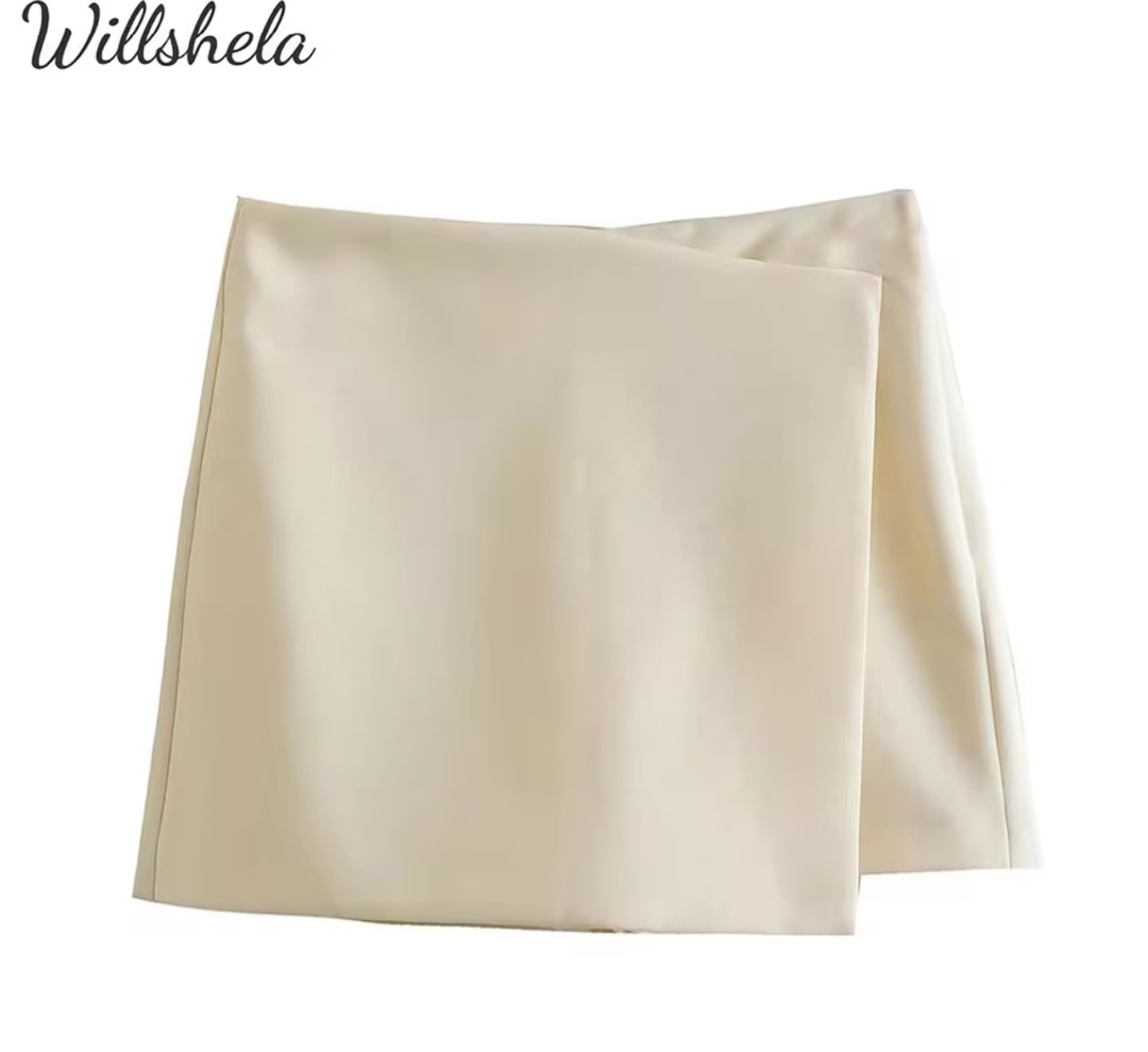 Cream Skort, Women's Fashion, Bottoms, Skirts on Carousell