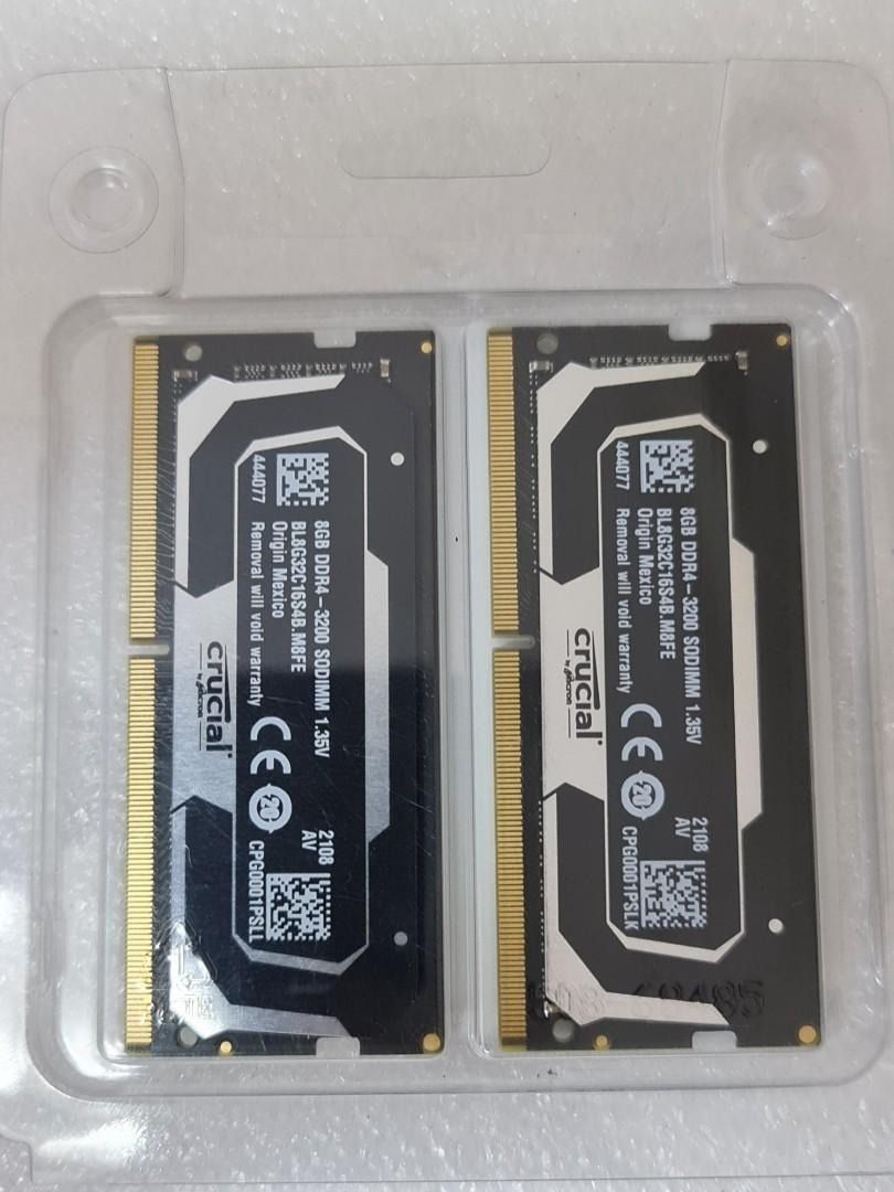 Crucial Ballistix 16GB 8x2 3200Mhz Performance DDR4 desktop RAM