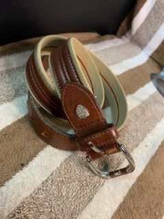 Daks vintage leather/canvas belt