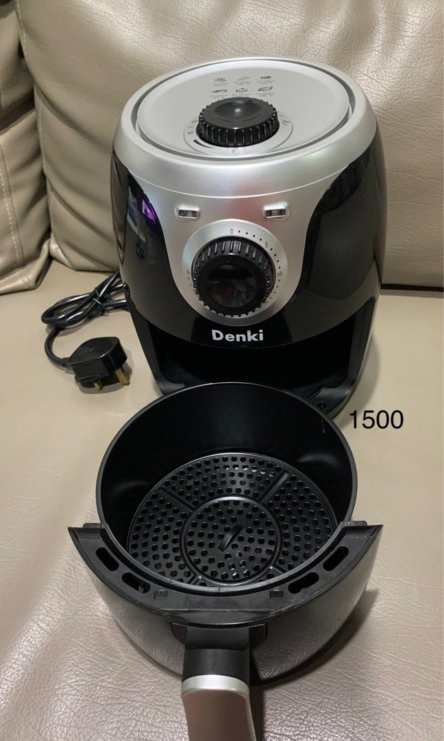 Denki air fryer no box, Furniture & Home Living, Kitchenware