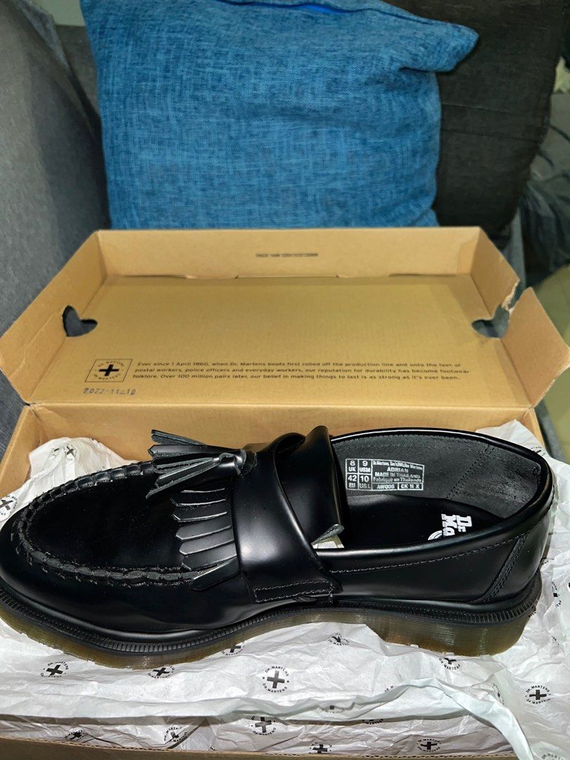 Dr Martens Adrian Leather Tassel Loafers Men s Fashion Footwear