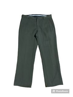 Emporio Armani virgin wool olive green trousers