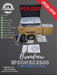 EPSON EX3260  3,300 LUMENS BRANDNEW