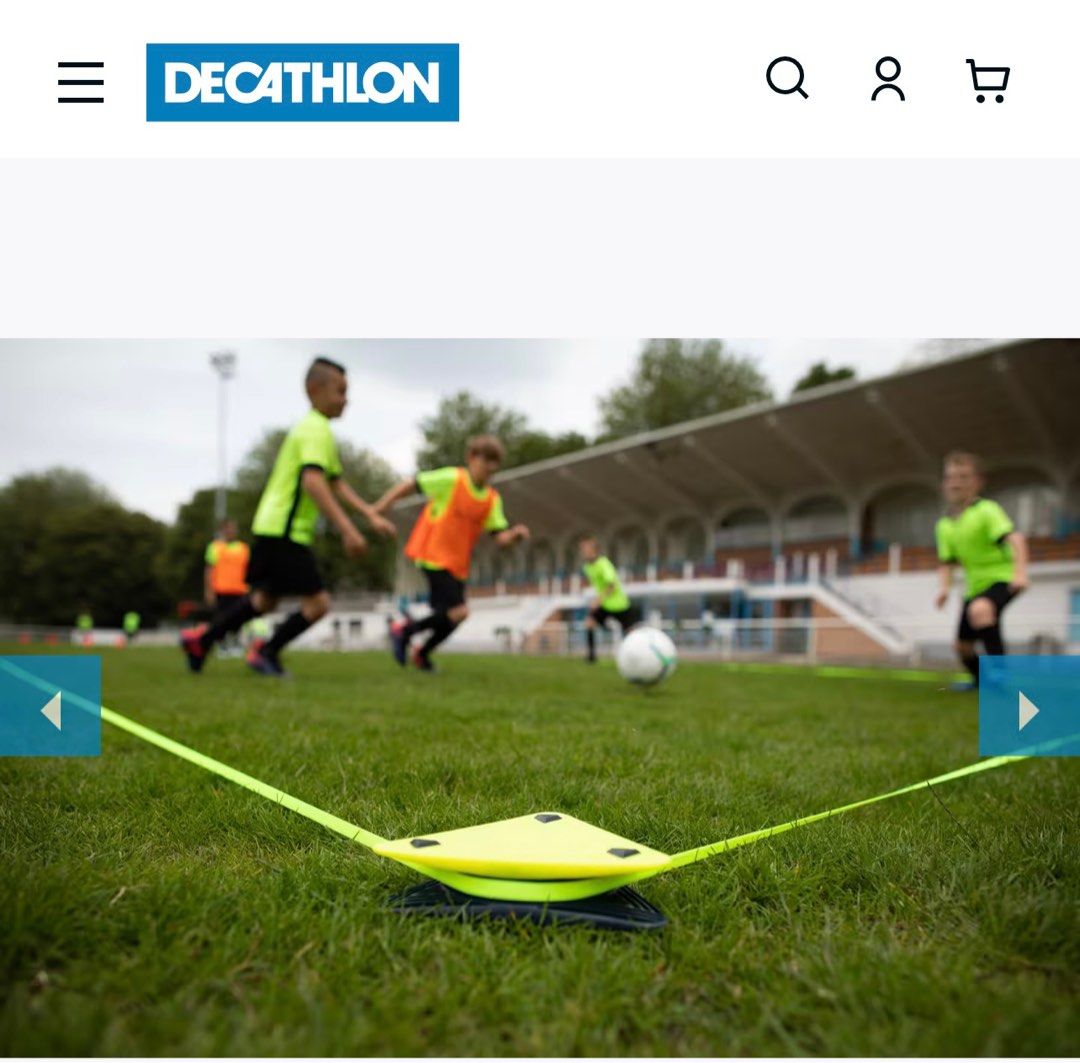 Essential Football Pitch Marker Yellow and Blue , Sports Equipment