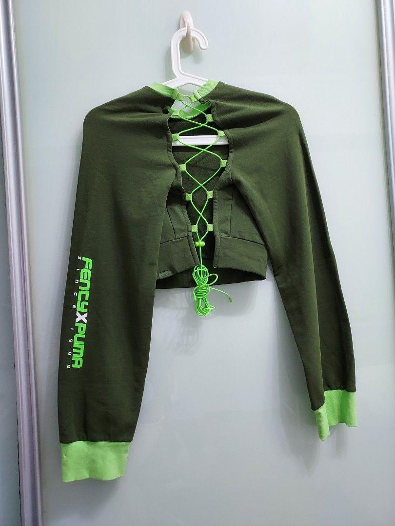 Fenty X Puma Crop Top by Rihanna Women s Fashion Tops Blouses on Carousell